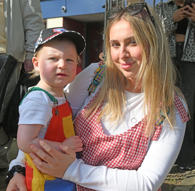 Tasha and Rubyn enjoy the sunshine at Trevithick Day 2026 (Picture: Adrian Jasper)
