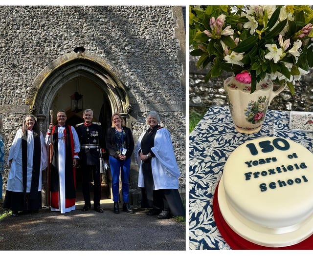 High Cross service held to mark 150 years of Froxfield Primary School
