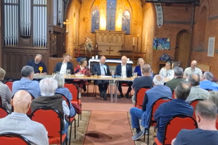 The North Farnham local elections hustings at St Mark's Church.