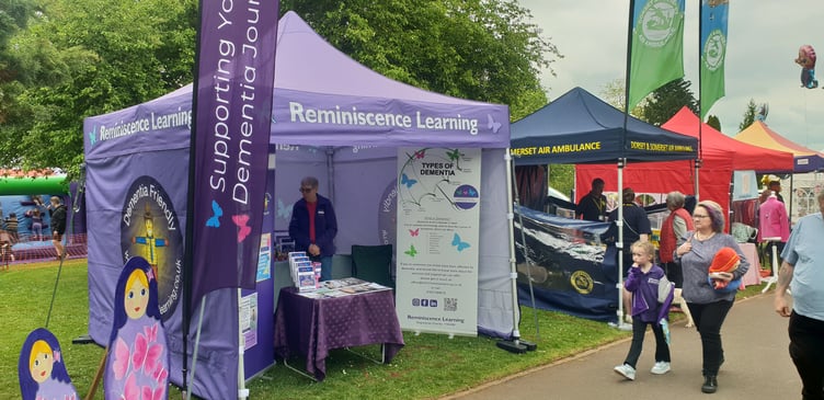 Wellington charity Reminiscence Learning was spreading the word about its dementia care work with a gazebo in the park for the annual spring fair.