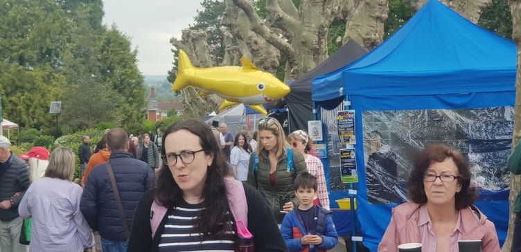 The Friends of Wellington Park's spring fair on Sunday had everything - including flying fish.