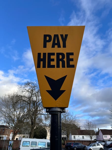 A parking meter in Hampshire.