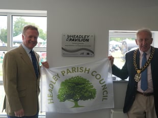 Headley celebrates £1.5m pavilion victory