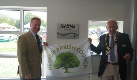 Headley celebrates £1.5m pavilion victory