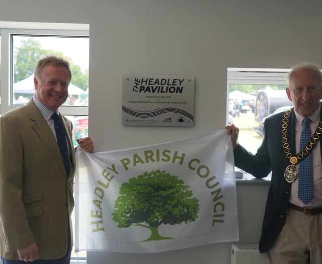 Headley celebrates £1.5m pavilion victory