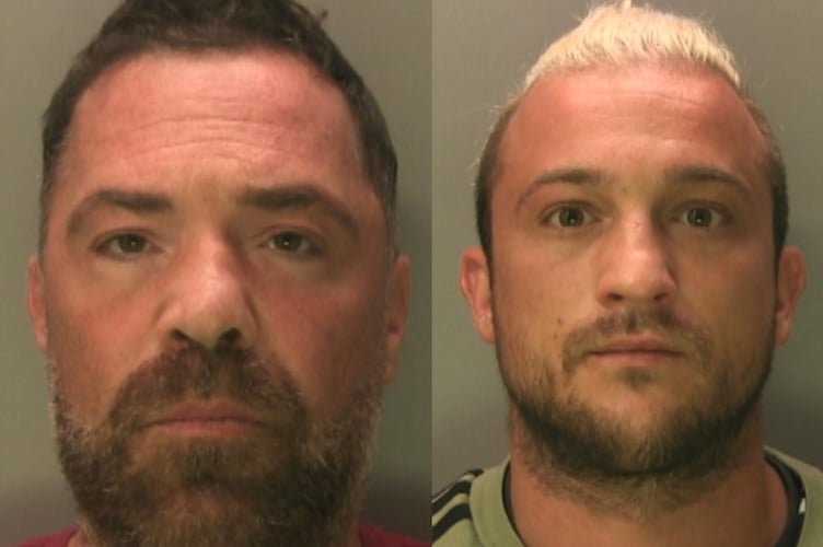 Patrick McKeown, left, and Karol Tomaszewski have been jailed for their part in a burglary in Ash.