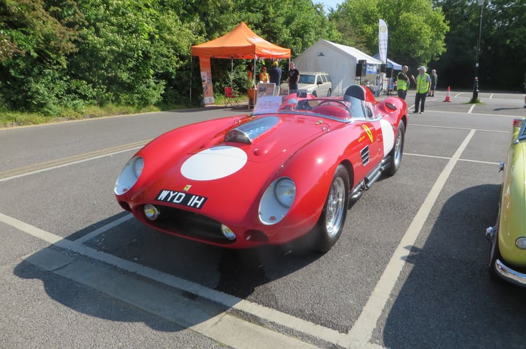 A classic car at Farnham Festival of Transport.