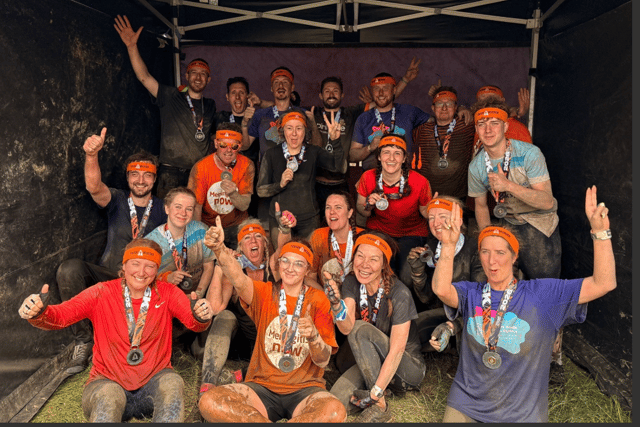 Muddy runners from Eggar's School raise £2,500 for charities