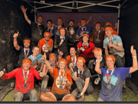 Muddy runners from Eggar's School raise £2,500 for charities