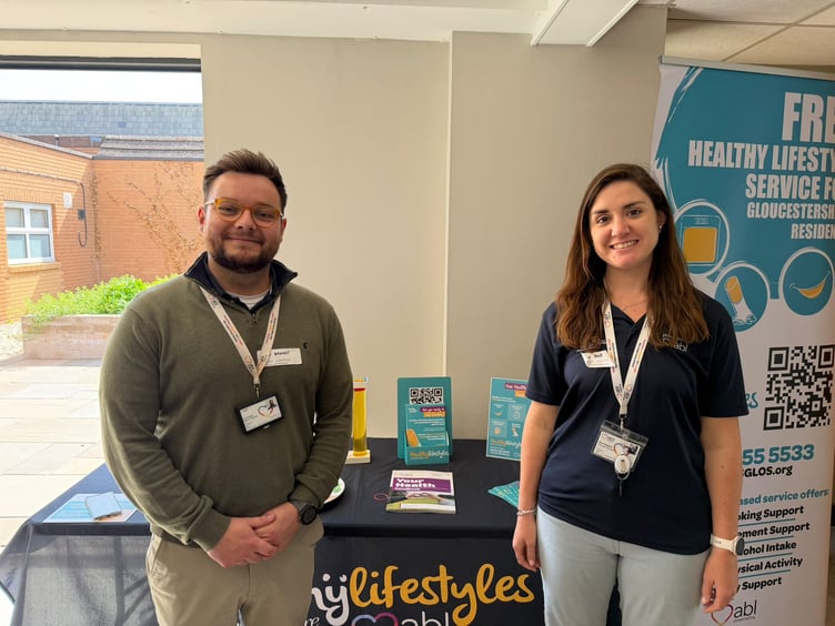 Joe Greedy, Head of Service for Healthy Lifestyles and Zoe Hopkins, Area Lead for Healthy Lifestyles