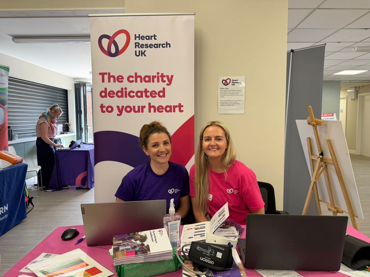 Left to right: Natasha Malin and Amie Leckie, Health and Wellbeing Specialists for Heart Research UK