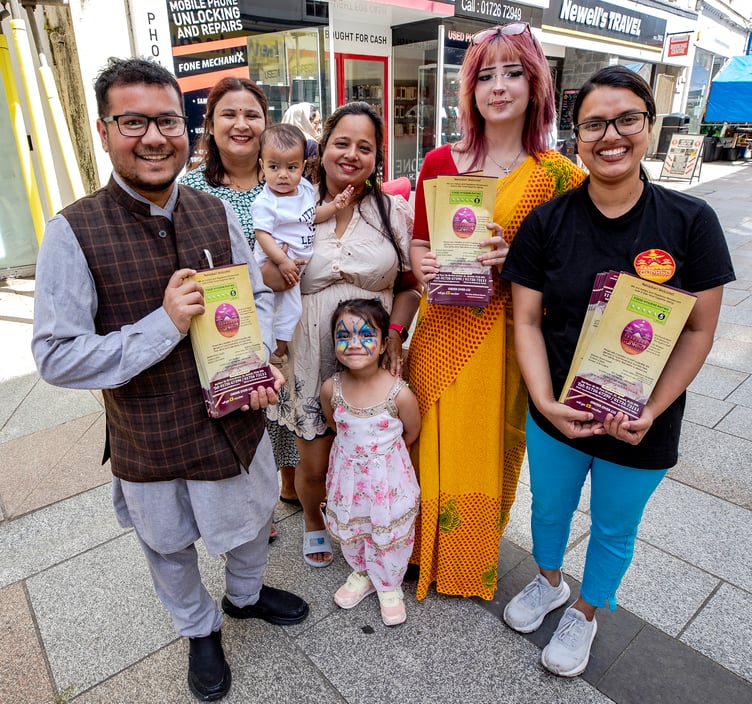 Staff and family from St Austell’s Gurkha Restaurant. (Picture: Paul Williams)