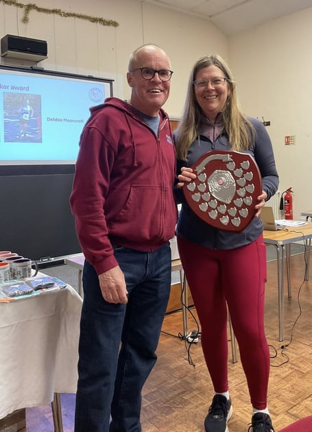 Debbie Moorcroft won the club's Steve Parker Award