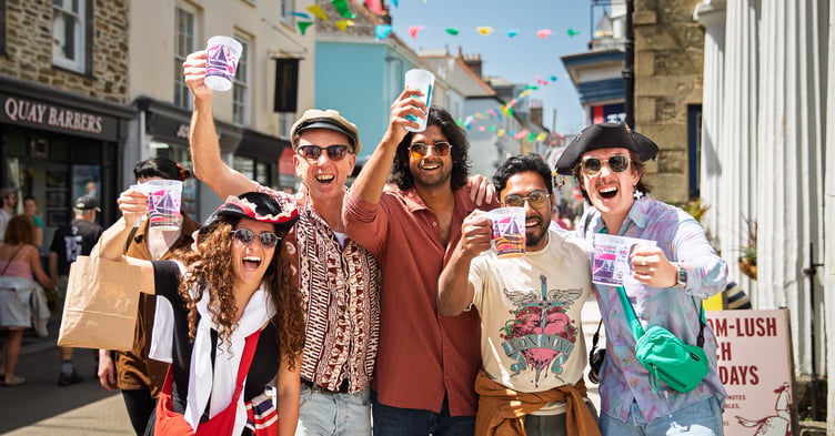 Reusable cups at Falmouth Sea Shanty Festival (Picture: Tom Warner)