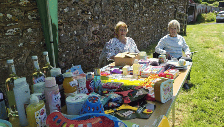 The tombola stall at Timberscombe's patronal festival fun day was so popular it sold out of prizes to win.
