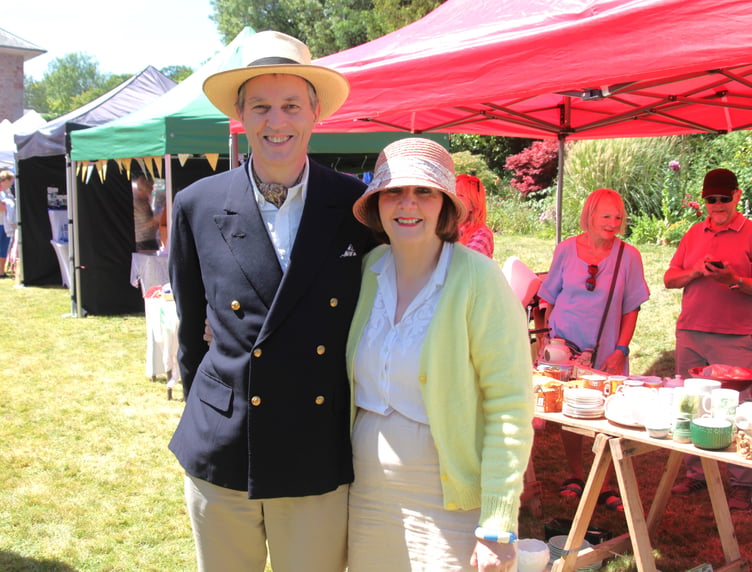 Neil and Lisa Fletcher, the 1940s time warp couple, turned up at the 2026 Sampford Brett village fete. PHOTO: George Ody.
