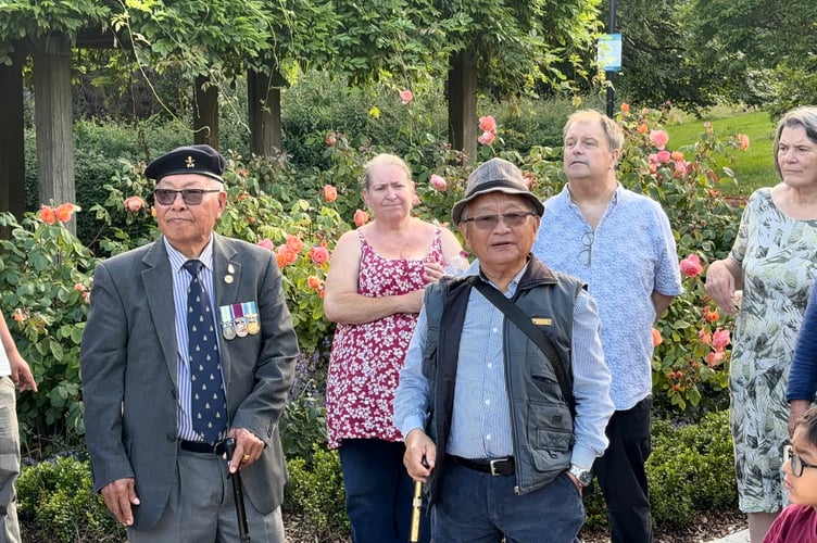 From Left to right Dawa J Sherpa, 77 and Khadkha Bahadurpun, 82 the two former Gurkhas who were the victims of an alleged racist attack in Aldershot