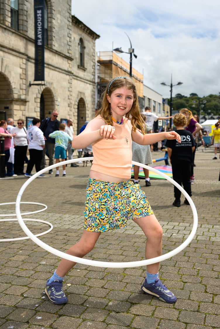 Hula hooping on Lemon Quay during Truro's Childrens Day on Saturday, June 30, 2026 (Picture: PR4Photos/Truro BID)