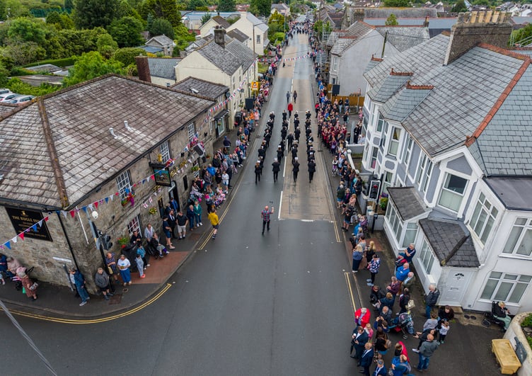 Bands marched to the festival field in Bugle. (Picture: Paul Williams)