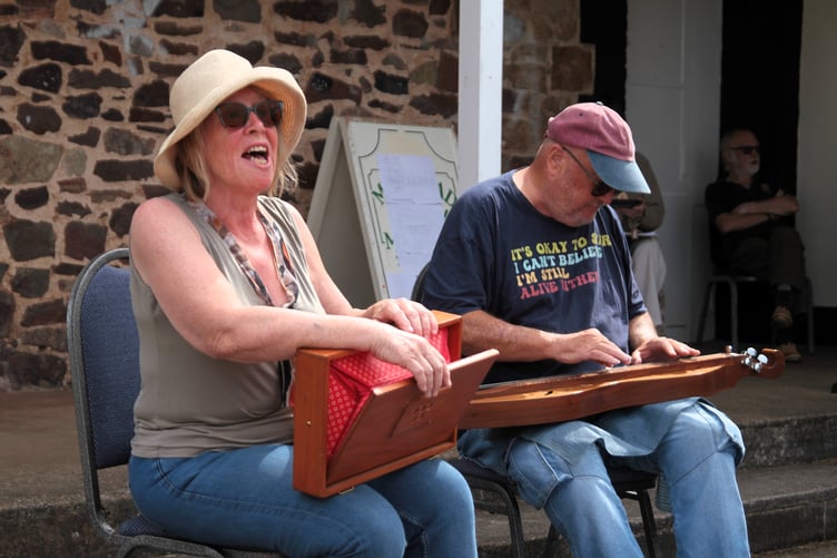 Many different instruments were played during the weekend folk festival in Carhampton. PHOTO: George Ody.