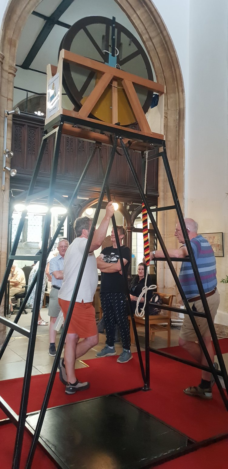 A training bell was on display at the St John's Church patronal festival to give people a taste of what bellringing is all about.