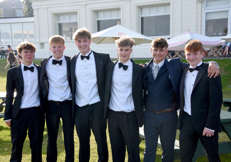 Truro School Year 11 pupils celebrate the end of their GCSE exams at their prom at The Falmouth Hotel