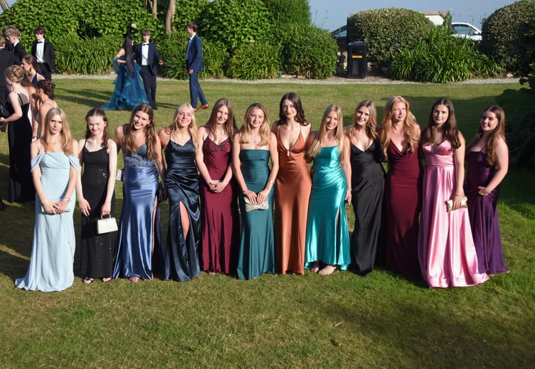 Truro School Year 11 pupils celebrate the end of their GCSE exams at their prom at The Falmouth Hotel