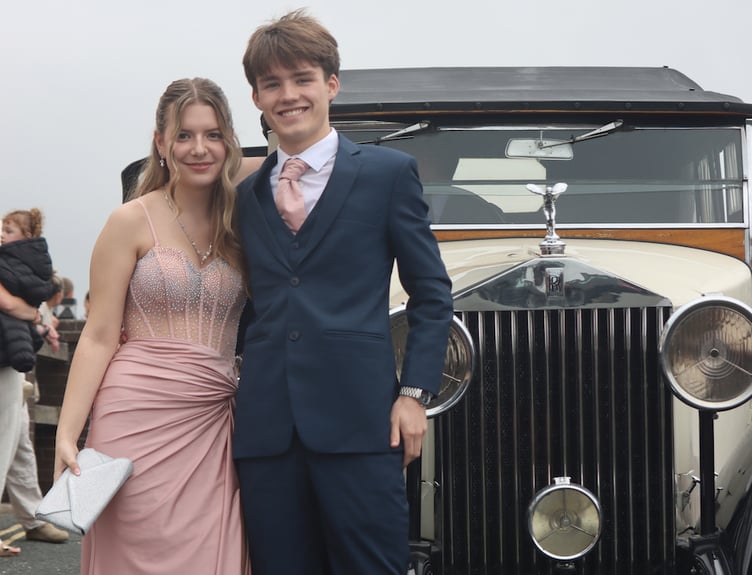 Various modes of transport were used by pupils to arrive at the prom.