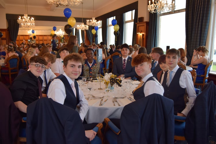 The Penrice Academy youngsters had a sit-down meal at their prom.