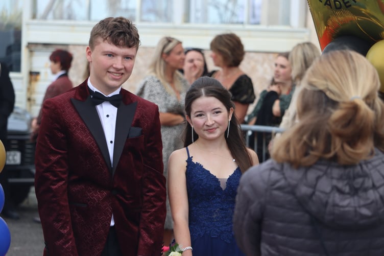 Students dressed to impress at the Penrice Academy prom.