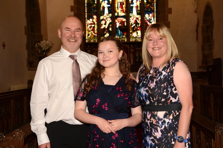 Proud parents Donna and Grant Jeffery with Holsworthy's newest Pretty Maid, Eliza. (Picture: Rodney Parrish)
