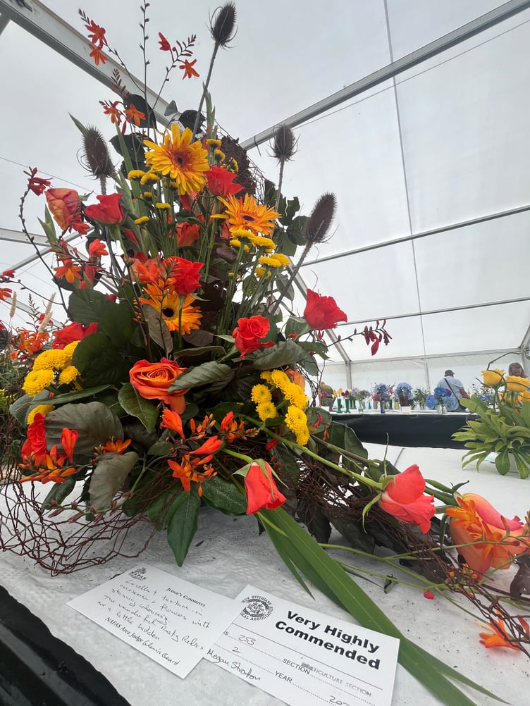 The Horticulture tent at Stithians Show