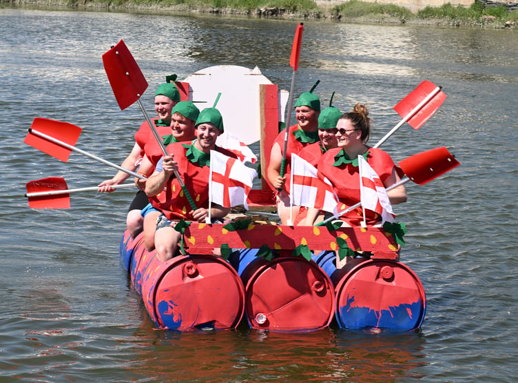The crew from Trevathan Farm Shop and Restaurant won the prize for the best dressed crew (Picture: Adrian Jasper)