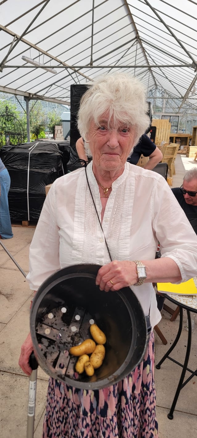 Just 180g for Janet Davies – but very nice-looking spuds!
