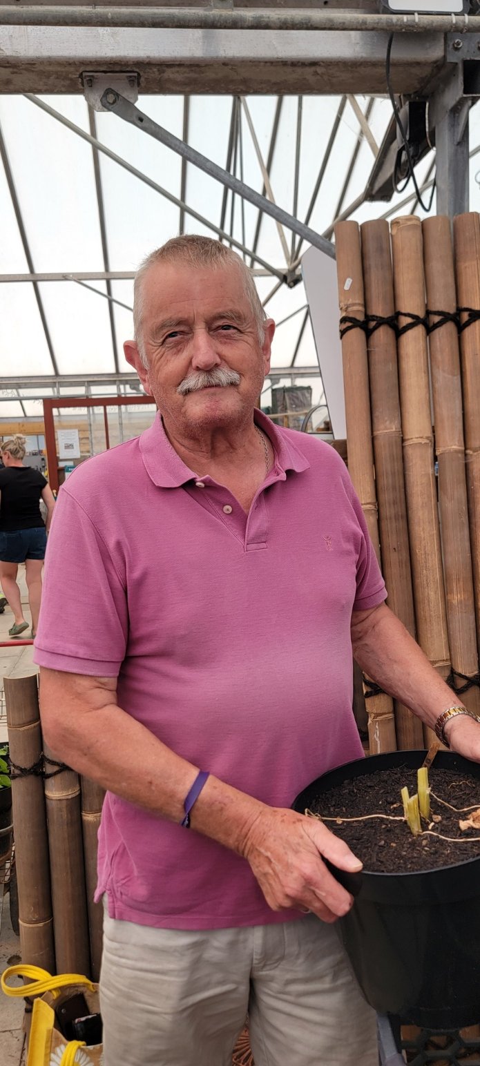 Peter Bookless with his crop