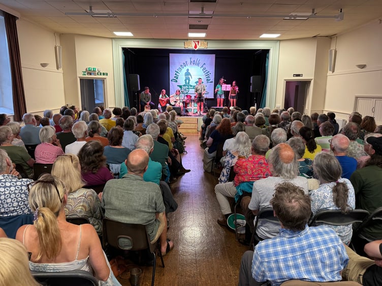 At one of the concerts at the 2025 Dartmoor Folk Festival.