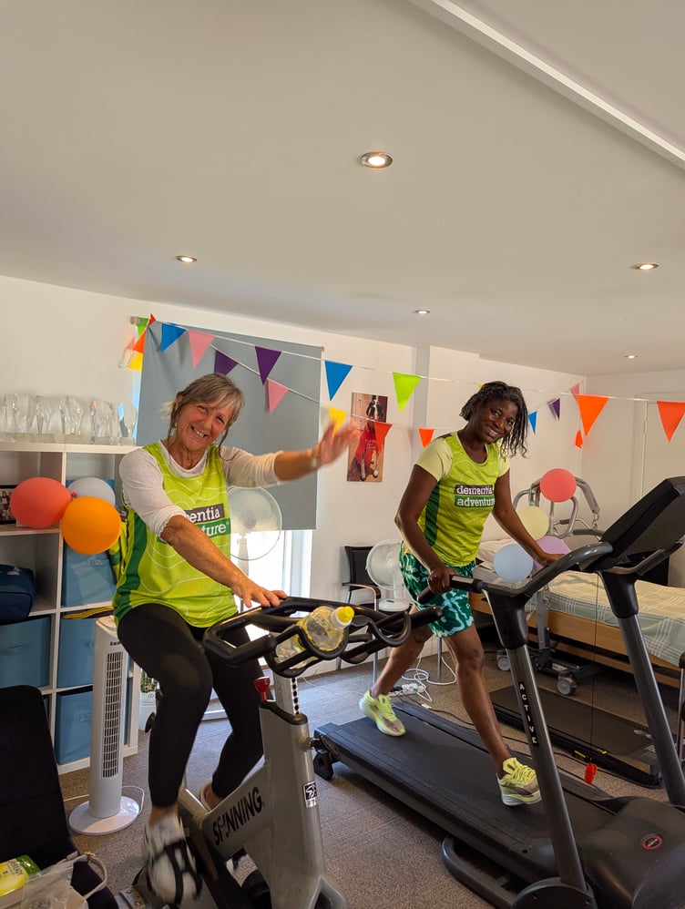 Staff from Right at Home Alton and Bordon raised £5,000 for Dementia Adventure in a 24-hour exercise marathon, July 2026.