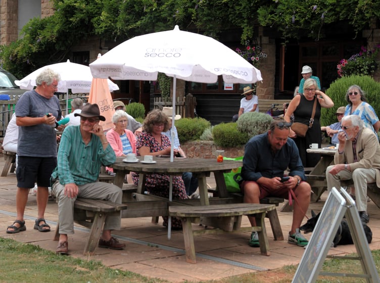 Time for a Roadwater Fete tea break. PHOTO: George Ody.