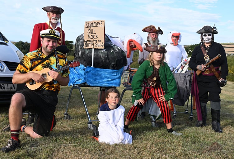 The Scallywags of Tintagel with Gull Rock (Picture: Adrian Jasper)