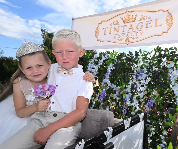 Tintagel Royalty Evie Tremain, carnival Queen and Herbie Flew, carnival King. (Picture: Adrian Jasper)