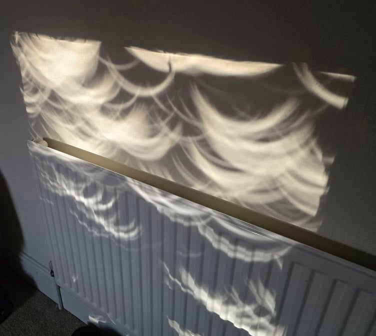 Some Okehampton residents watched the eclipse in a different way. Picture: Jo Peak.
