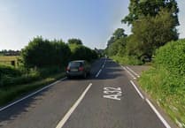 Driver injured in three-vehicle collision on A32