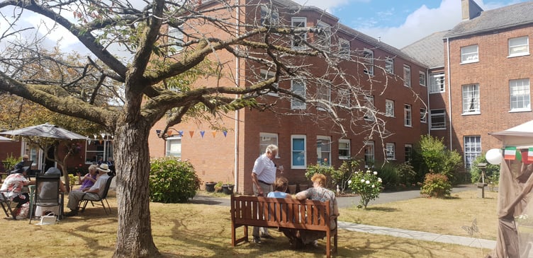 The garden of the grade two listed Old Vicarage, in Wellington, was ideal for a party for residents to celebrate Abbeyfield's 70th anniversary.