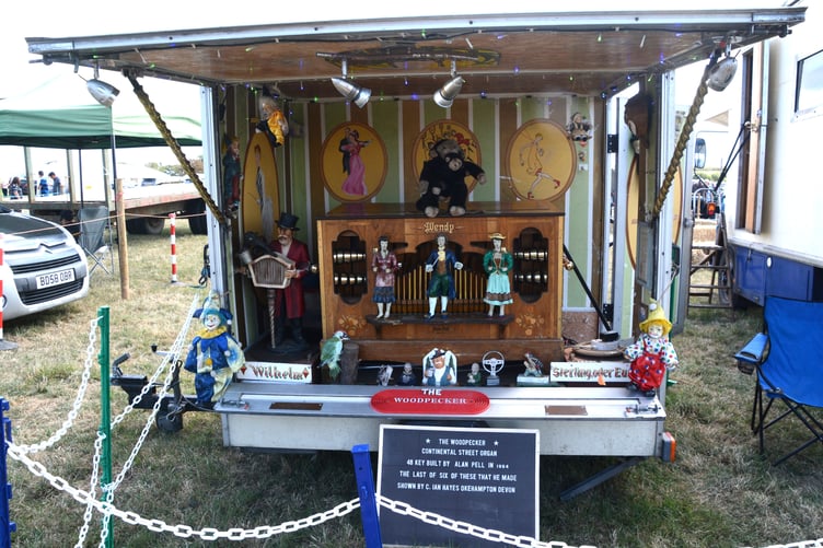 A traditional street organ adds a quirky edge to the Ashwater Show (Picture: Rodney Parrish)