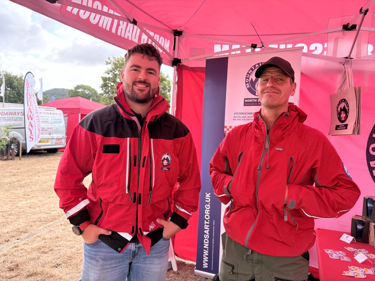 L-R: Harry Price and Ian Cann from North Dartmoor Search and Rescue.