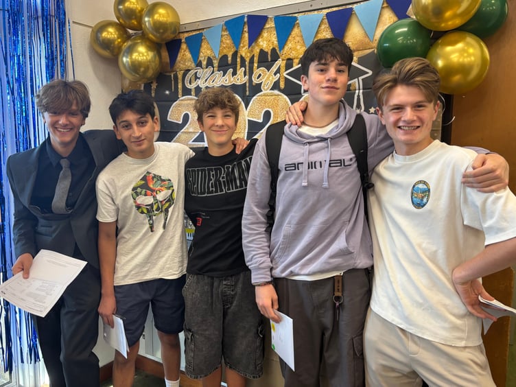 There were plenty of smilies as students collected their results today