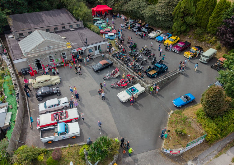 An aerial view of the show held at the Penwithick Social Club site. (Picture: Paul Williams)