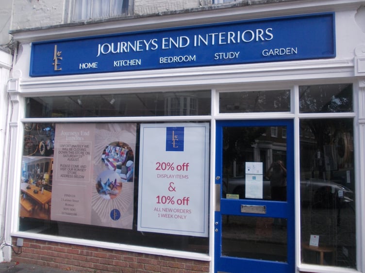Journeys End Interiors, Alton High Street, August 24th 2026.