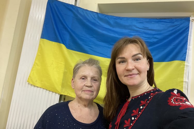Anna, from Mykolaiv, and her mother, Alton, August 24th 2026.