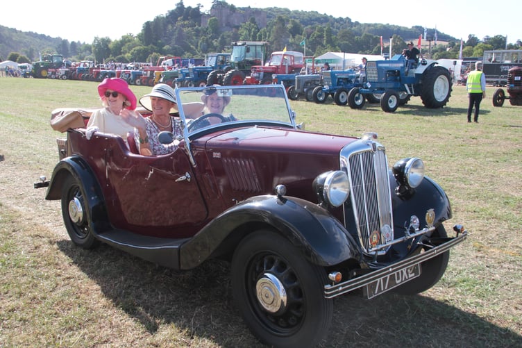 A Morris 8 car on display in the vintage vehicle section of this year's Dunster Show. PHOTO: George Ody.
